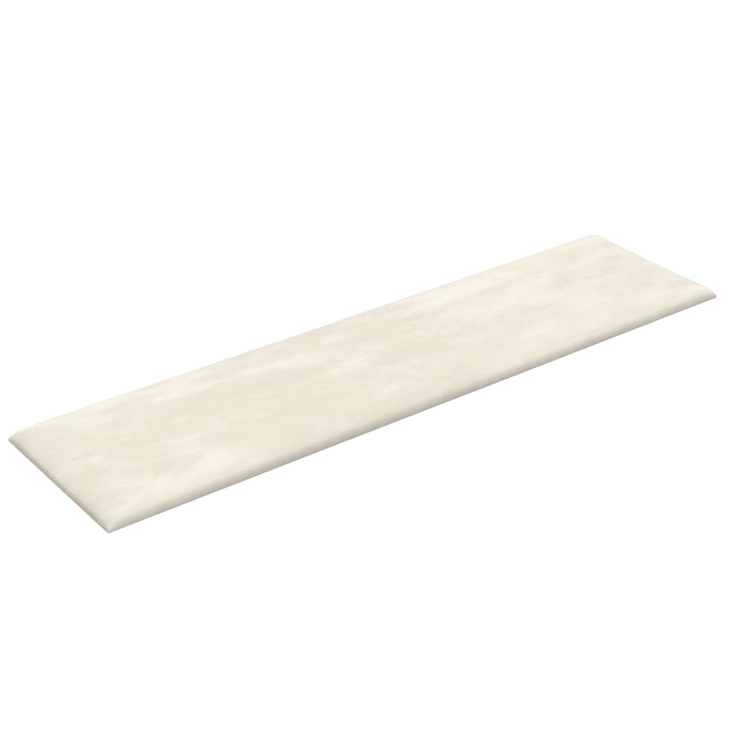 Wandpanelen 1,08 M² Fluweel Kleurig Crème