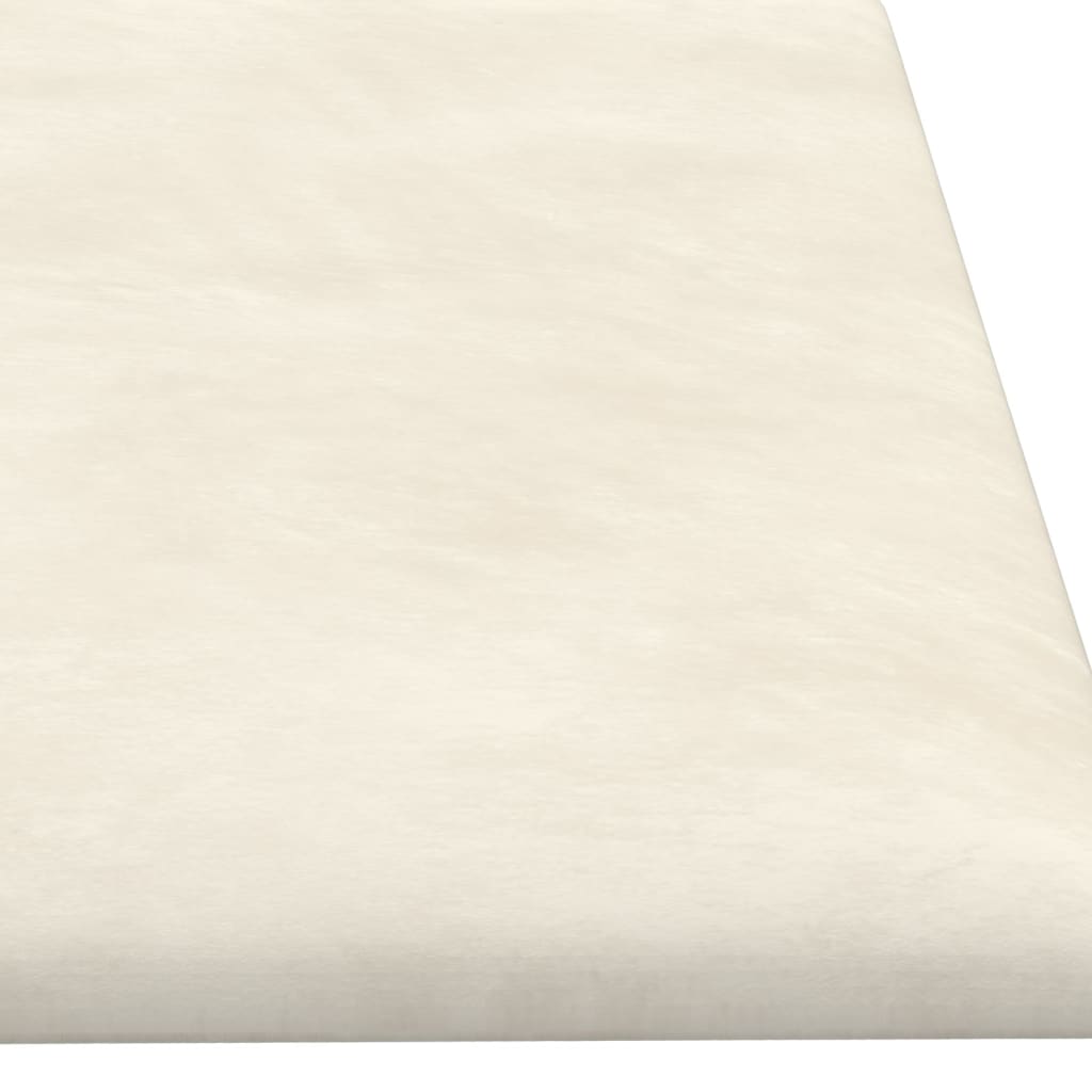 Wandpanelen 1,08 M² Fluweel Kleurig Crème