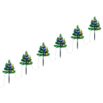 Tuinpadkerstbomen 6 St Met Te Led's 45 Cm Pvc