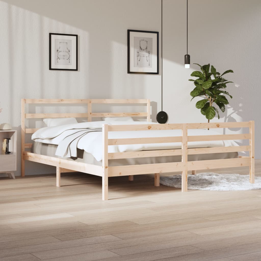 Bedframe Massief Grenenhout