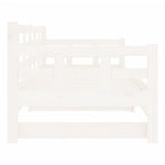 Slaapbank Uitschuifbaar Massief Grenenhout 2X(90X200) Cm