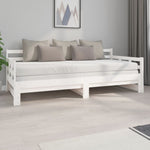Slaapbank Uitschuifbaar Massief Grenenhout 2X(90X200) Cm