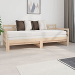 Slaapbank Uitschuifbaar Massief Grenenhout 2X(90X200) Cm