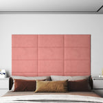 Wandpanelen 1,08 M² Fluweel Roze