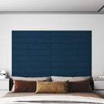 Wandpanelen 1,08 M² Fluweel Blauw