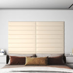 Wandpanelen 1,08 M² Fluweel Kleurig Crème