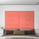 Wandpanelen 1,08 M² Fluweel Roze