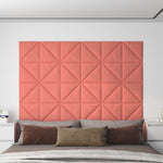 Wandpanelen 1,08 M² Fluweel Roze