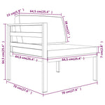 4-Delige Loungeset Met Kussens Aluminium Antracietkleurig