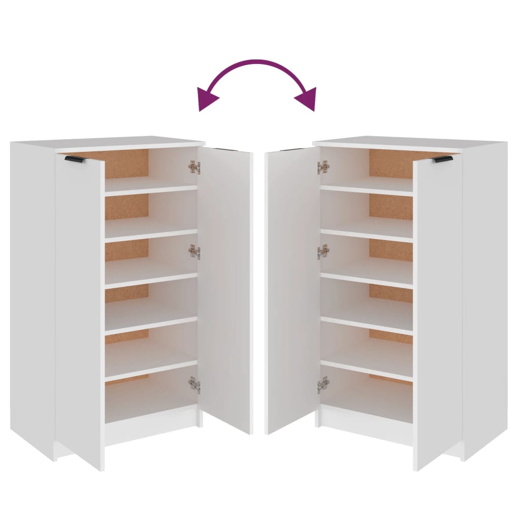 Schoenenkast 59X35X100 Cm Bewerkt Hout