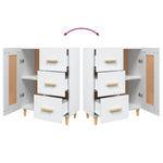 Dressoir 69,5X34X90 Cm Bewerkt Hout
