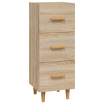 Dressoir 34,5X34X90 Cm Bewerkt Hout