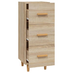 Dressoir 34,5X34X90 Cm Bewerkt Hout