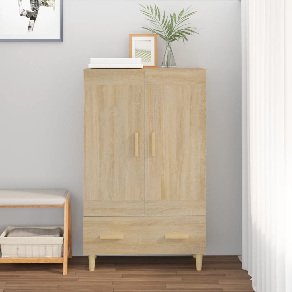 Hoge Kast 70X31X115 Cm Bewerkt Hout