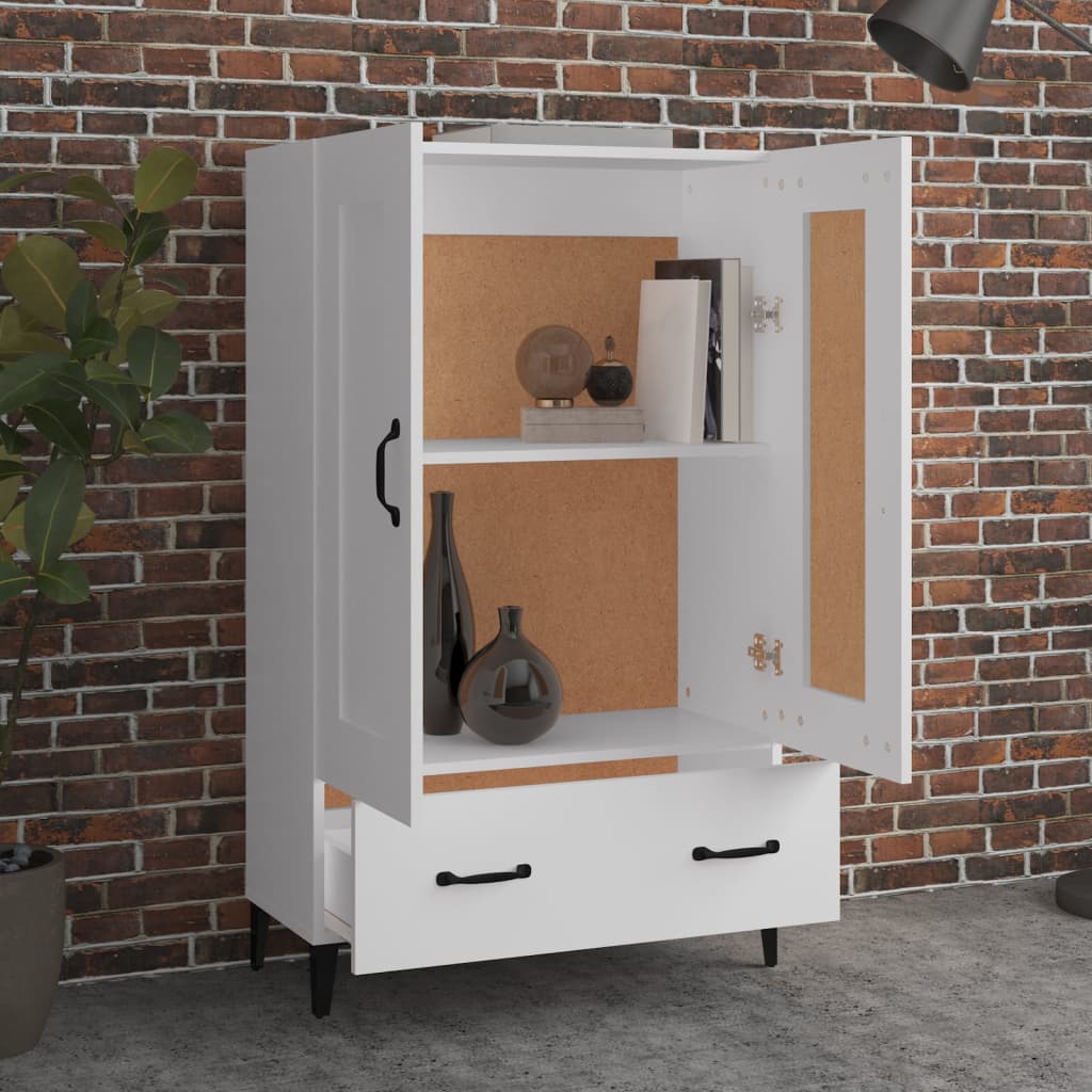 Hoge Kast 70X31X115 Cm Bewerkt Hout