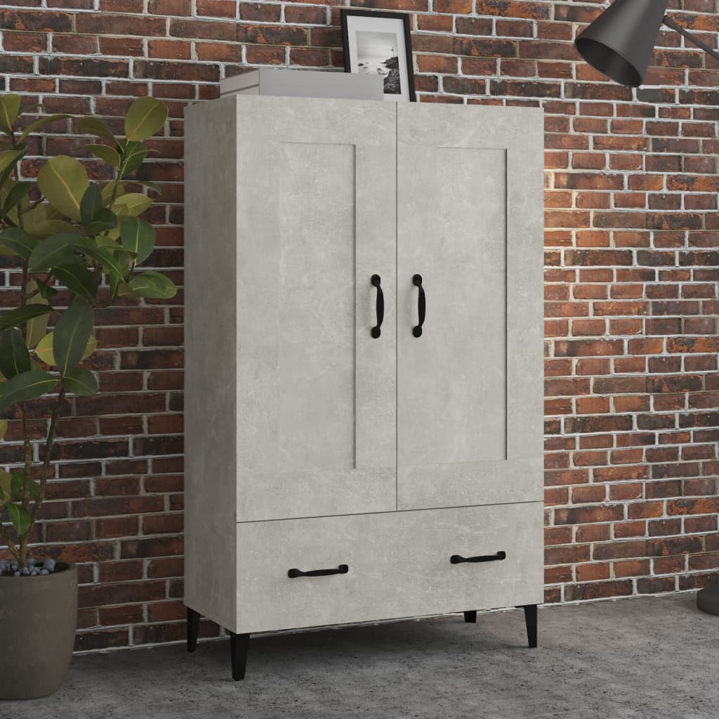 Hoge Kast 70X31X115 Cm Bewerkt Hout