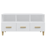 Tv-Meubel 02X36X50 Cm Bewerkt Hout