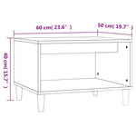 Salontafel 60X50X40 Cm Bewerkt Hout