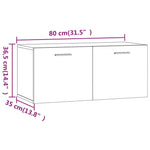 Wandkast 80X35X36,5 Cm Bewerkt Hout