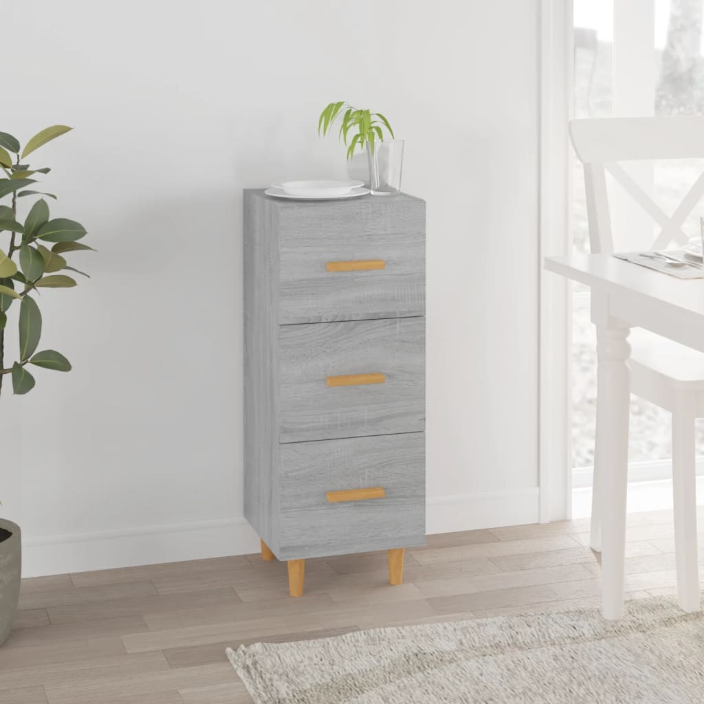 Dressoir 34,5X34X90 Cm Bewerkt Hout