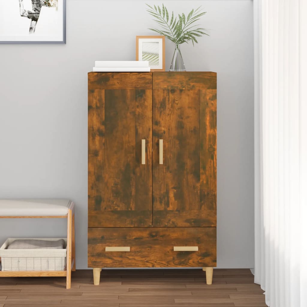 Hoge Kast 70X31X115 Cm Bewerkt Hout