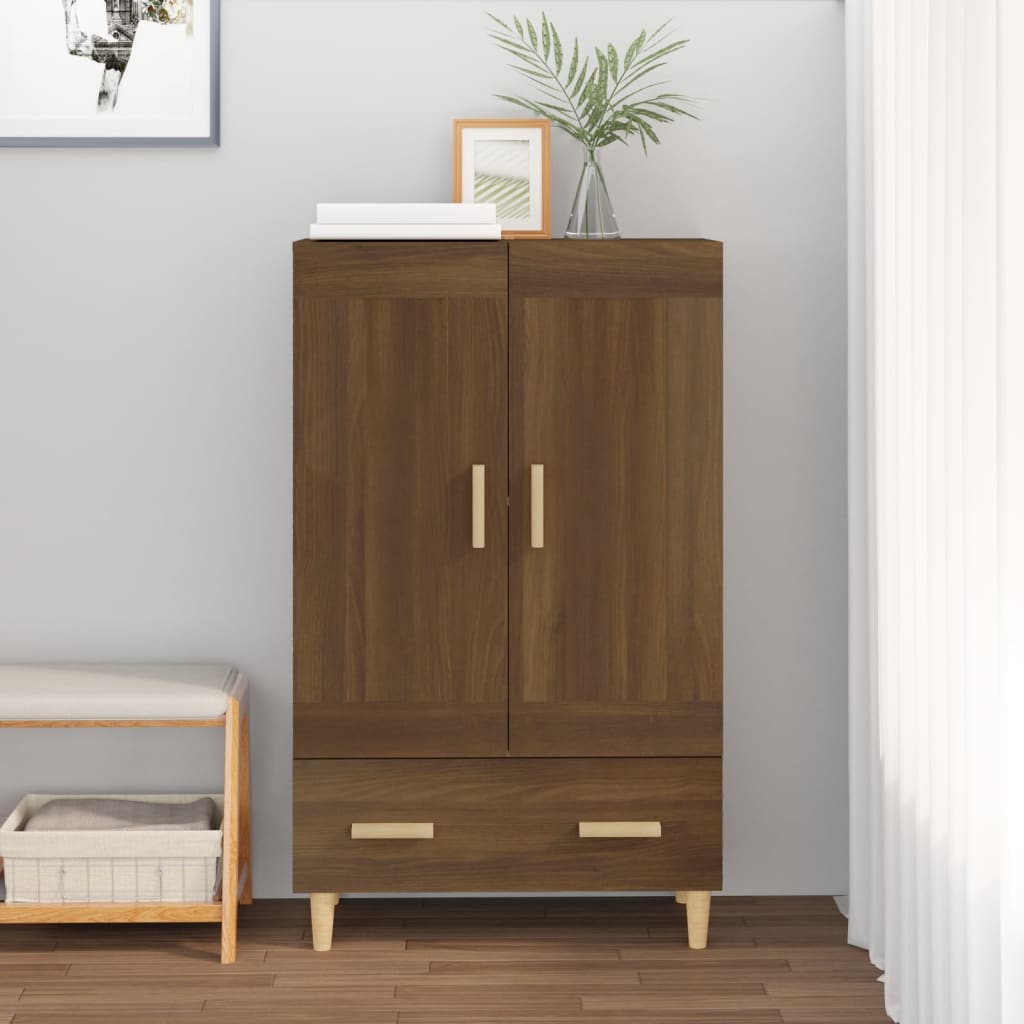 Hoge Kast 70X31X115 Cm Bewerkt Hout
