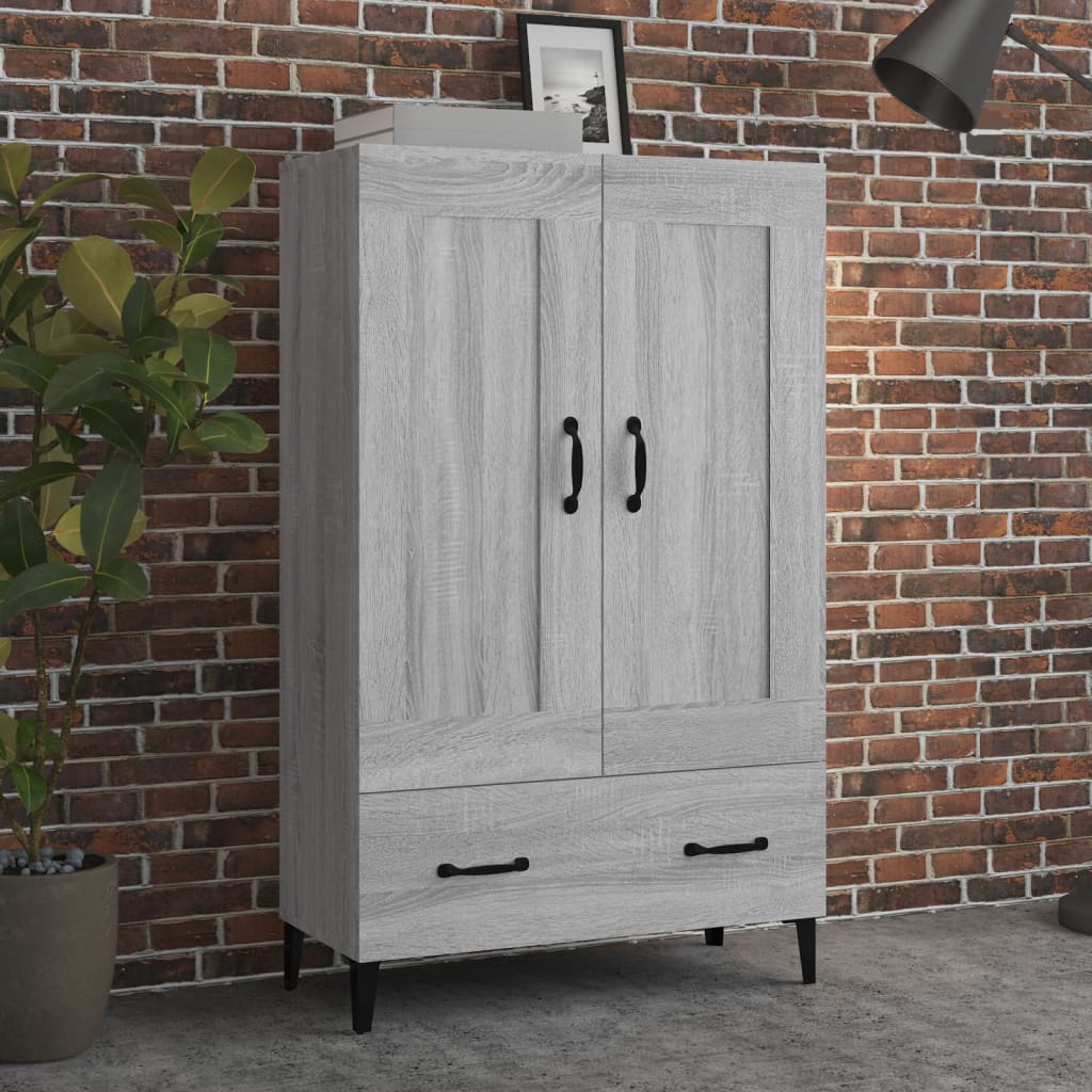 Hoge Kast 70X31X115 Cm Bewerkt Hout