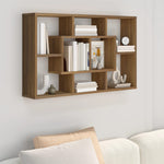 Wandschap 85X16X52,5 Cm Bewerkt Hout