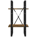 Boekenkast 2-Laags Kleur Gerookt Eiken