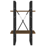 Boekenkast 2-Laags Bruin Eikenkleur