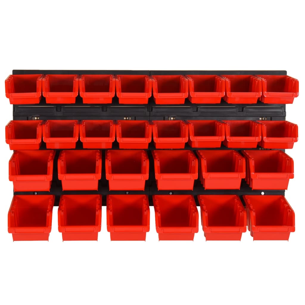 Sorteersysteemset 77X39 Cm Polypropeen Rood En Zwart