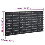 Sorteersysteemset 77X39 Cm Polypropeen Rood En Zwart