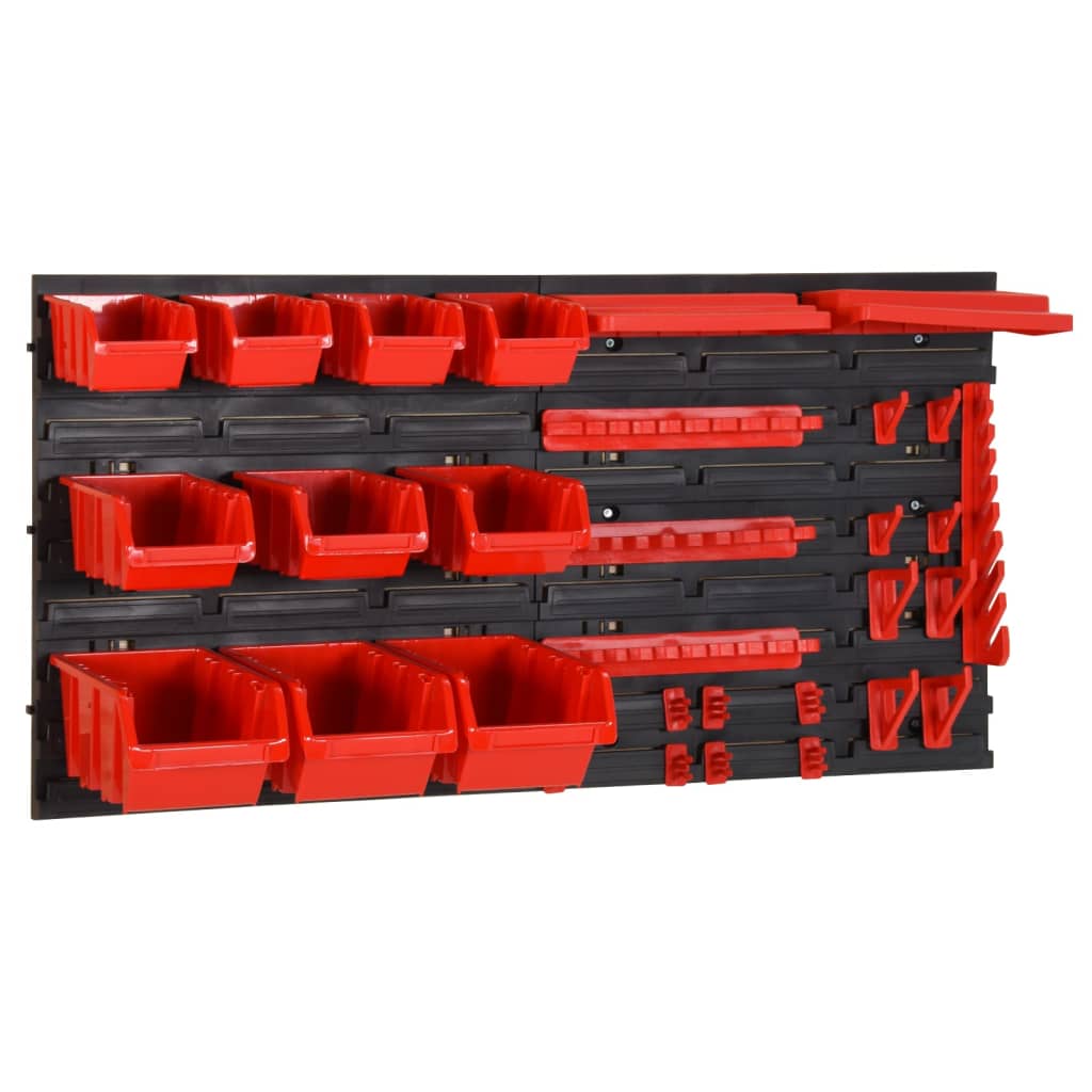Sorteersysteemset 77X39 Cm Polypropeen Rood En Zwart