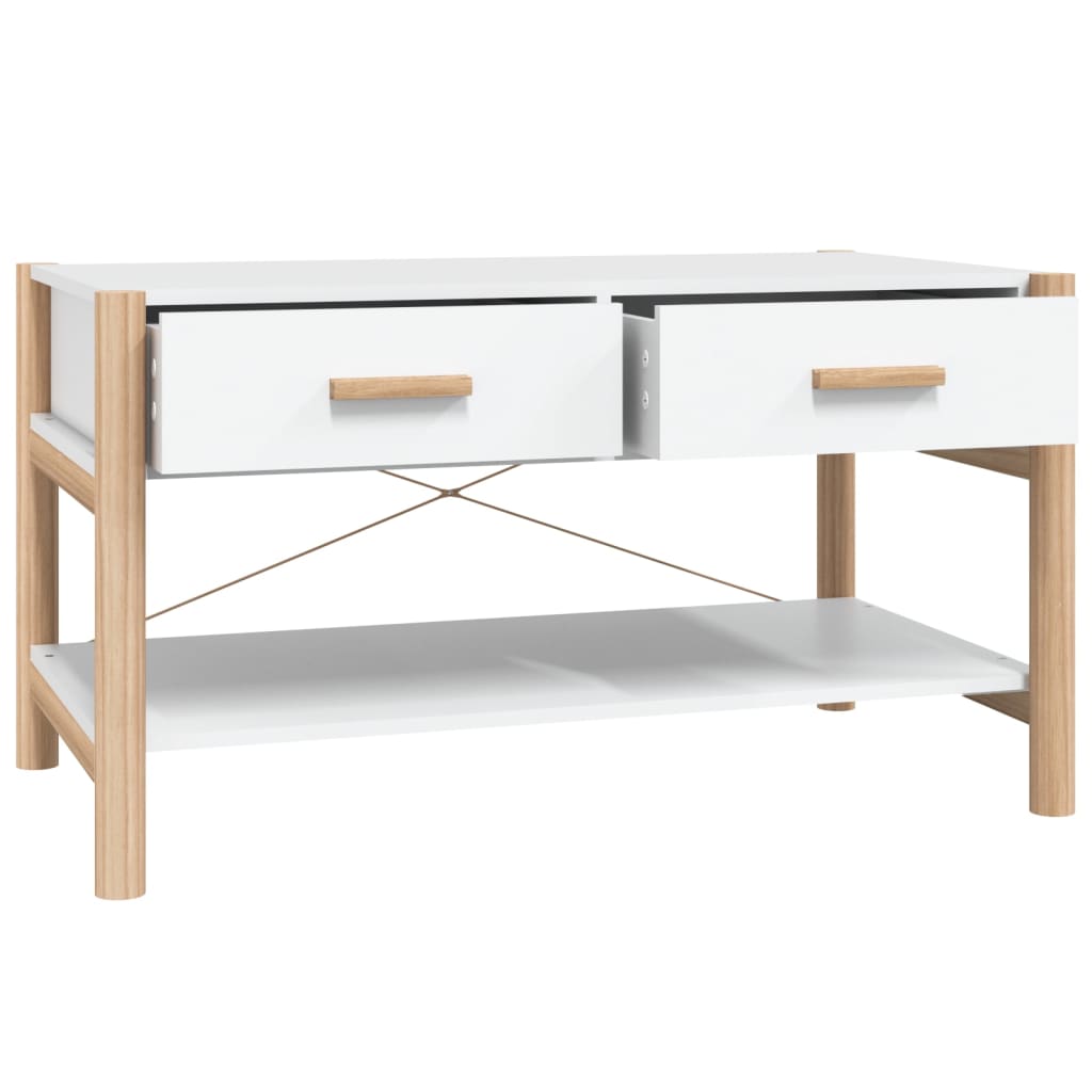 Salontafel 82X48X45 Cm Bewerkt Hout