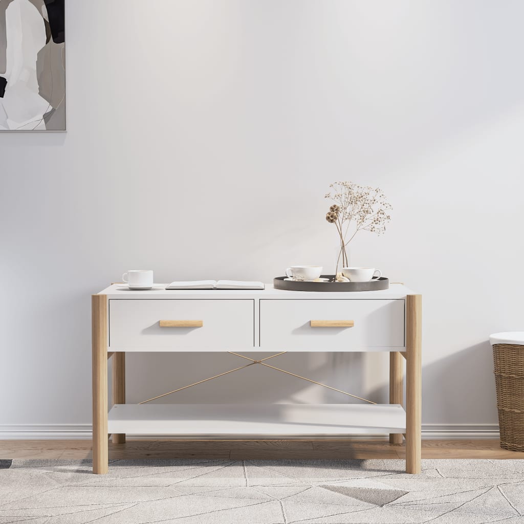 Salontafel 82X48X45 Cm Bewerkt Hout