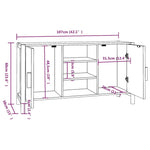 Dressoir 107X38X60 Cm Bewerkt Hout