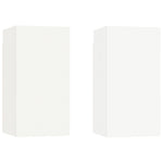 4-Delige Tv-Meubelset Bewerkt Hout