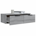 Wandkasten 68X30X20 Cm Bewerkt Hout Eiken