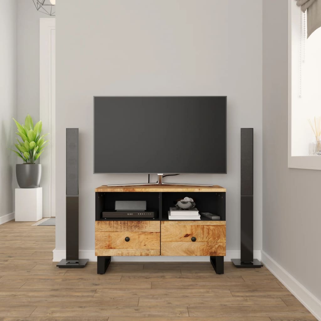Tv-Meubel 70X33X46Cm Massief Teruggewonnen Hout