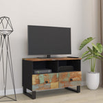 Tv-Meubel 70X33X46Cm Massief Teruggewonnen Hout