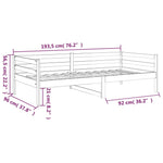 Slaapbank 90X190 Cm Massief Grenenhout