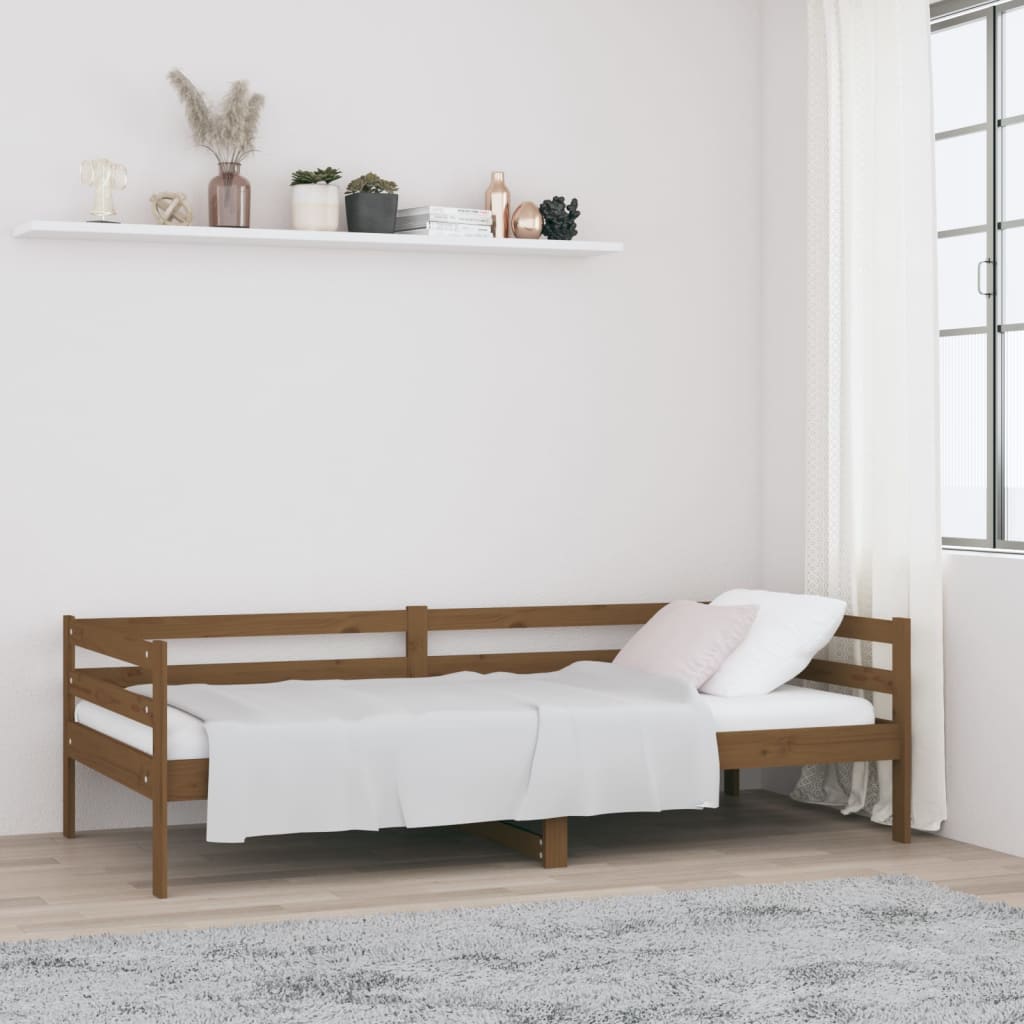 Slaapbank 90X190 Cm Massief Grenenhout