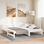 Slaapbank Uitschuifbaar Massief Grenenhout 2X(90X190) Cm