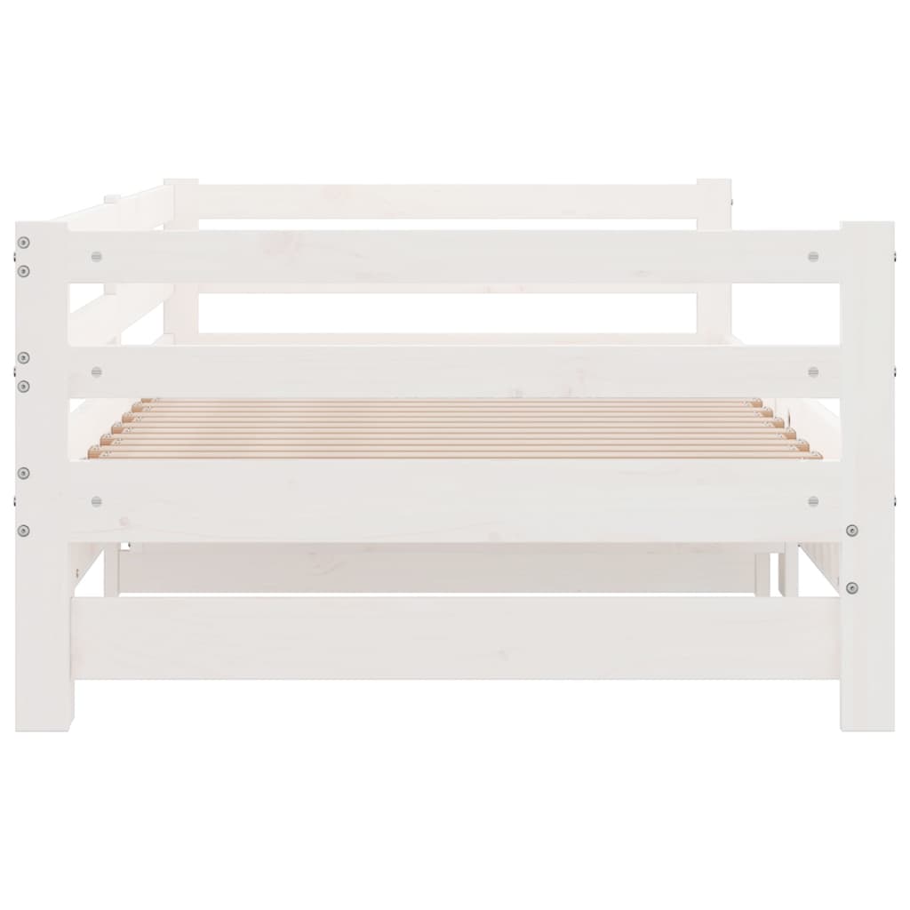 Slaapbank Uitschuifbaar Massief Grenenhout 2X(90X190) Cm