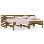 Slaapbank Uitschuifbaar Grenenhout 2X(90X190) Cm