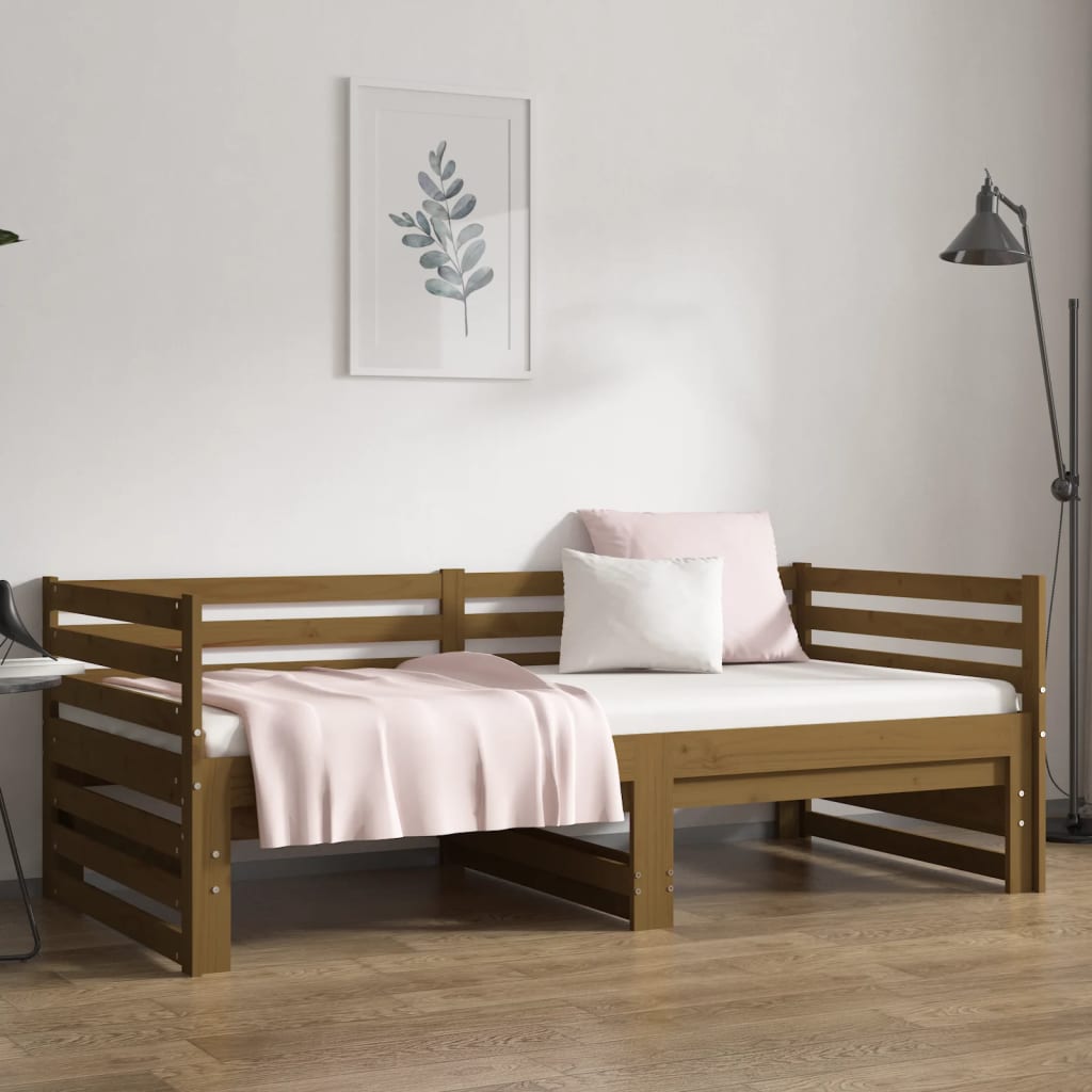 Slaapbank Uitschuifbaar Grenenhout 2X(90X190) Cm