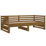 Slaapbank Uitschuifbaar Grenenhout 2X(90X190) Cm