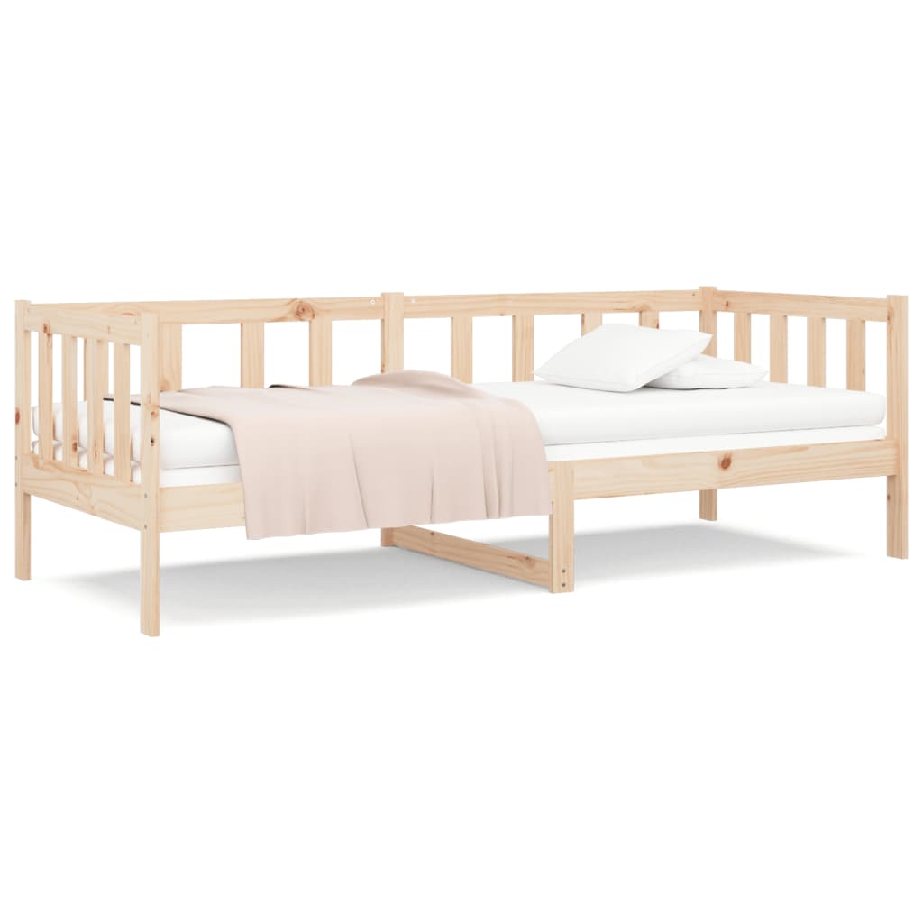 Slaapbank Zonder Matras 80X200 Cm Massief Grenenhout