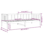 Slaapbank Zonder Matras 80X200 Cm Massief Grenenhout
