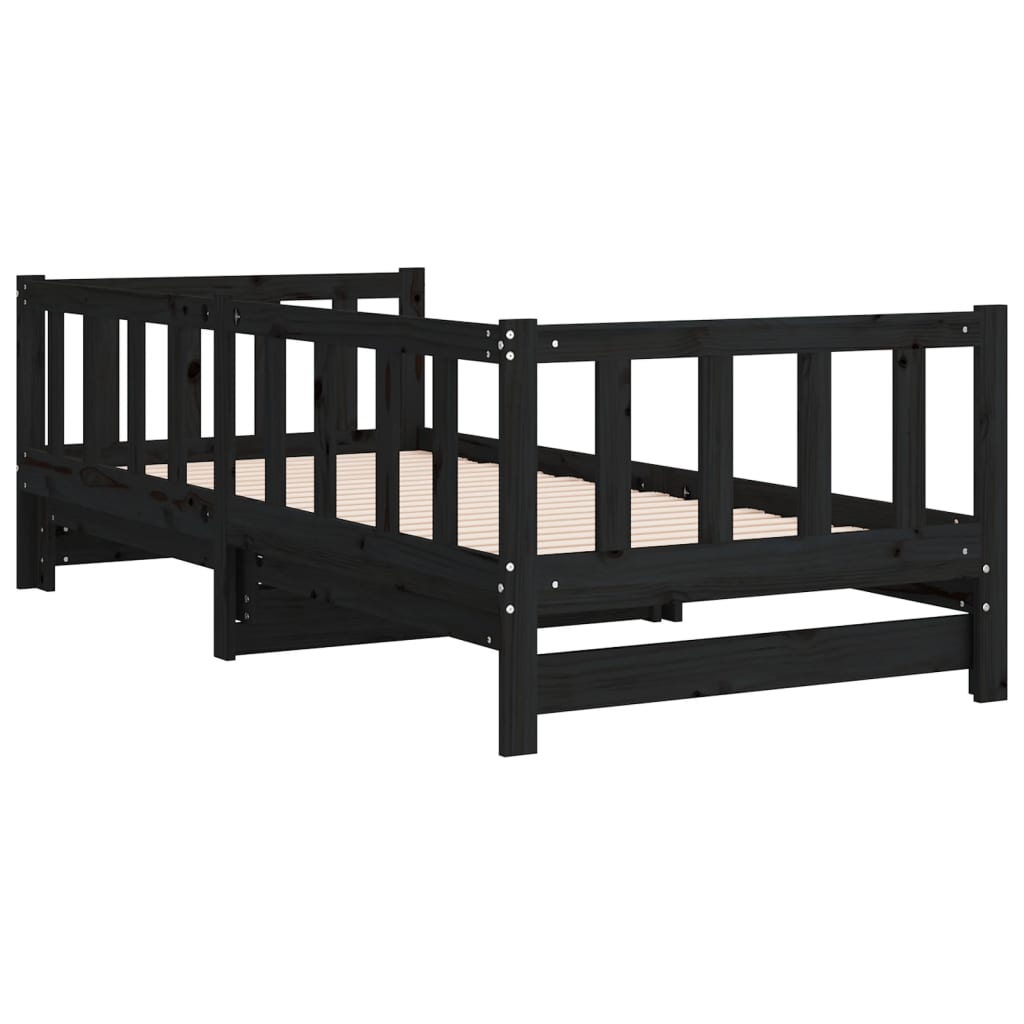 Slaapbank Uitschuifbaar 2X(80X200) Cm Massief Grenenhout